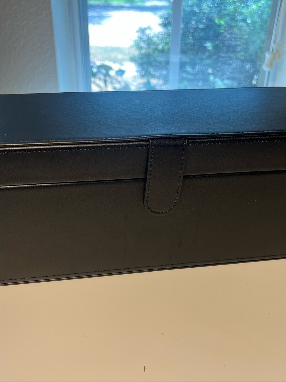 Dyson Black Leather Storage Case Box Only for Hair Styling Tool Accessories
